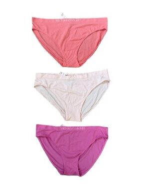 NEW Victorias Secret Body by Victoria Seamless Bikini Panties Size XL Set of 3